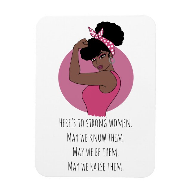 Strong Black Women Photo Magnet (Vertical)