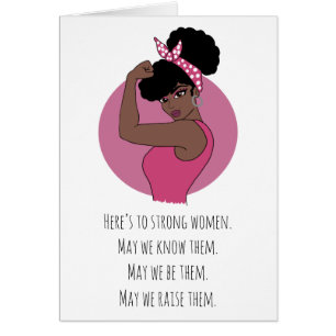 Strong Black Women Small (Blank Inside) Env. inc.