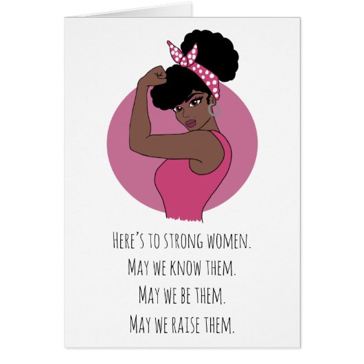 Strong Black Women Small (Blank Inside) Env. inc. Cards (Front)