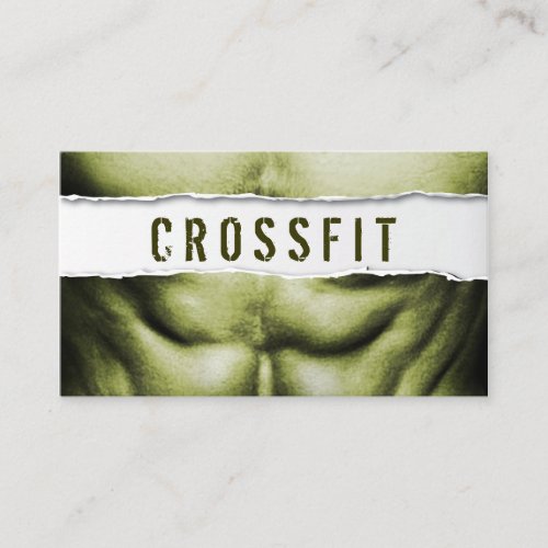 Strong Body Crossfit Trainer Business Card