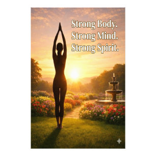 Strong Body. Strong Mind. Strong Spirit. Photo Print