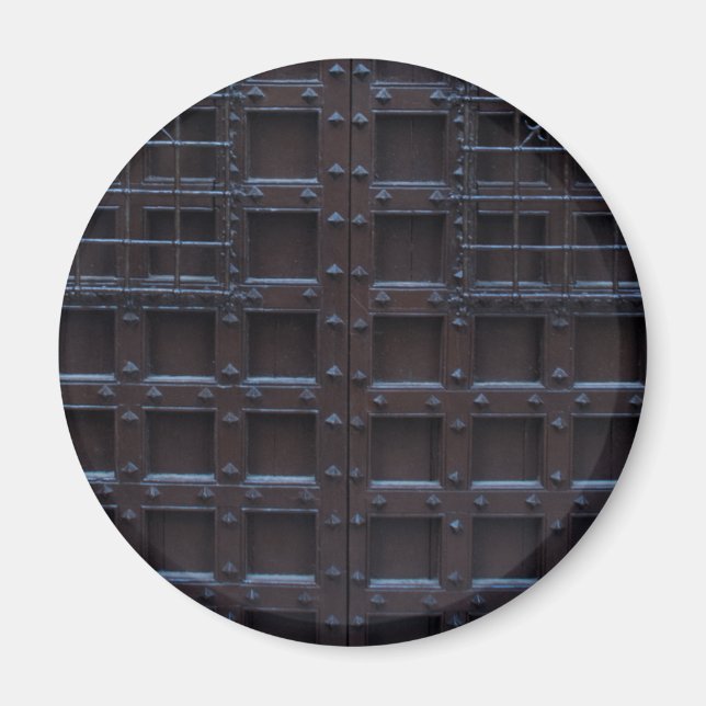 Strong Brown Iron Door Magnet (Front)