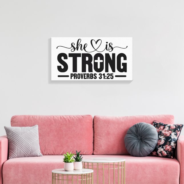 Strong Canvas Print (Insitu(LivingRoom))