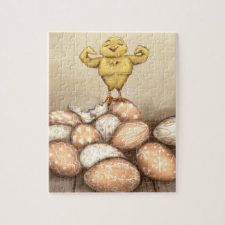 Strong Chick Card Jigsaw Puzzle