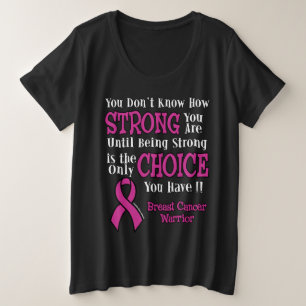 Strong/Choice...Breast Cancer Plus Size T-Shirt