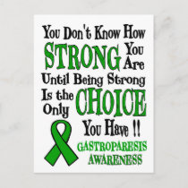 Strong/Choice...Gastroparesis Postcard