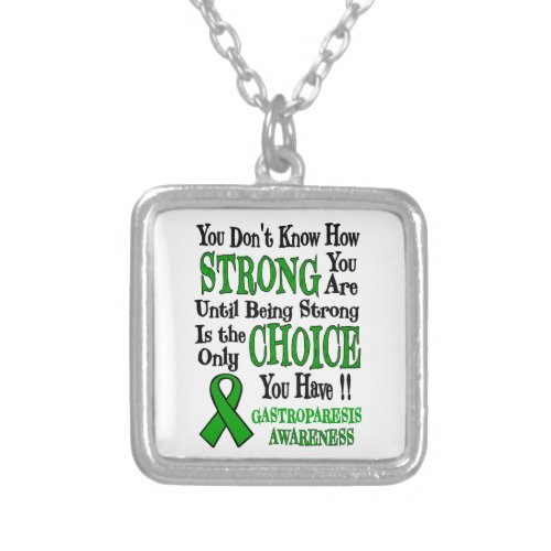 StrongChoiceGastroparesis Silver Plated Necklace