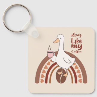 Strong Coffee Keychain
