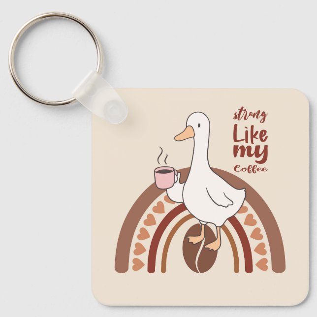 Strong Coffee Keychain (Front)