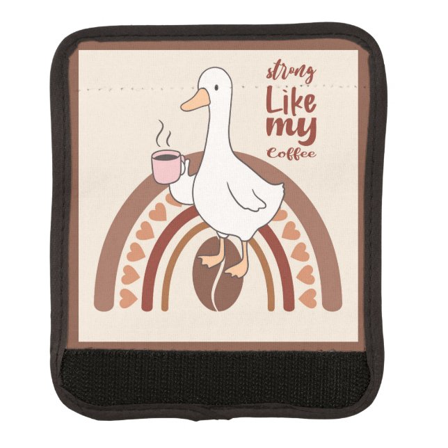  Strong Coffee Luggage Handle Wrap (Front)