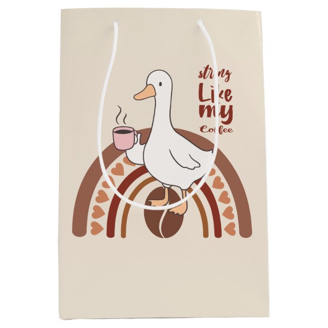 Strong Coffee Medium Gift Bag (Front)