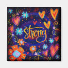 Strong Colorful Hearts Whimsical Trendy Inspiring