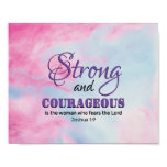 STRONG COURAGEOUS WOMAN Inspirational Christian Poster STRONG COURAGEOUS WOMAN Inspirational Christian Poster