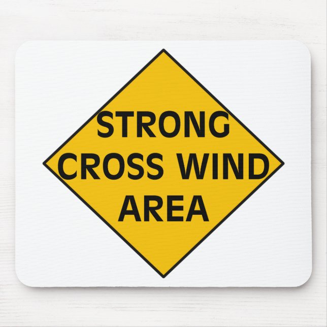 Strong Cross Wind Area Mousepad (Front)