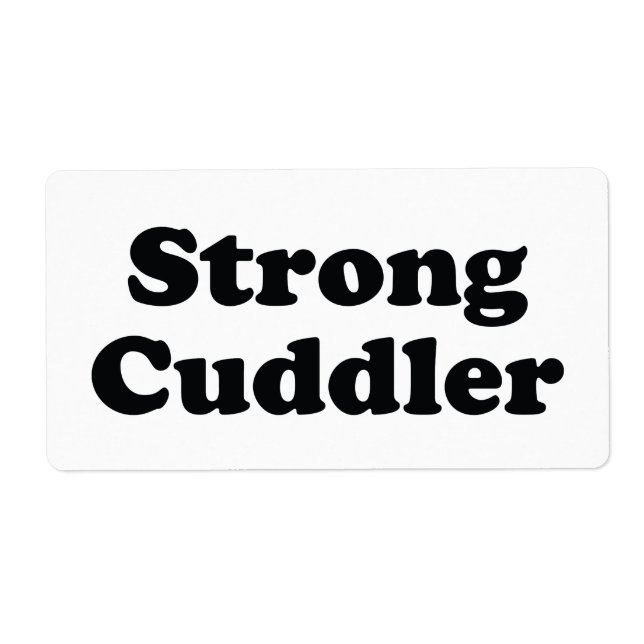 Strong Cuddler Label (Front)