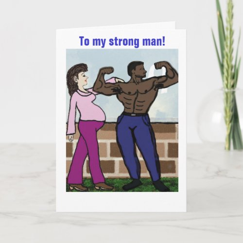 Strong dad card