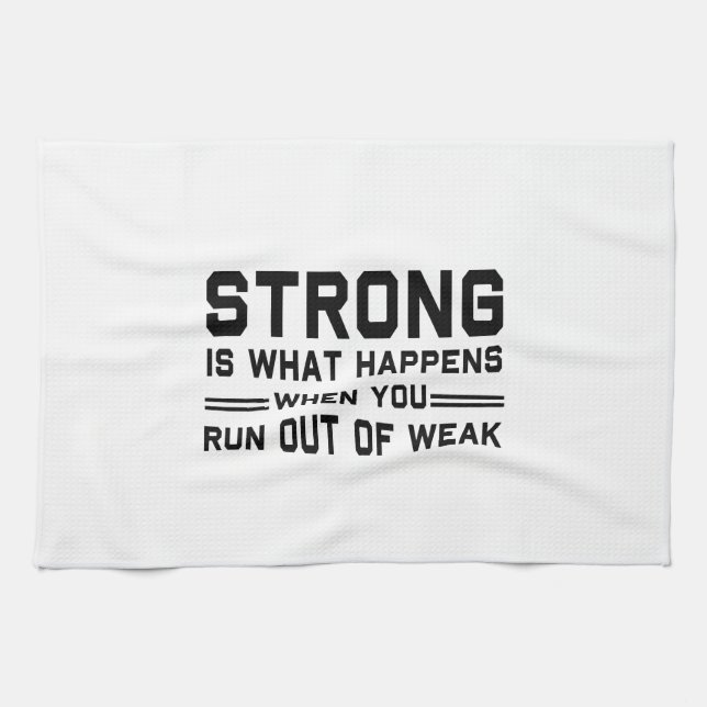 Strong Defined Towel (Horizontal)