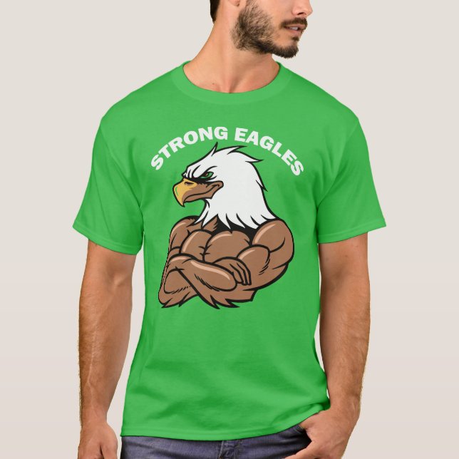 strong eagles T-Shirt (Front)