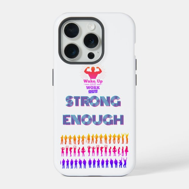 STRONG ENOUGH iPhone CASE (Back)