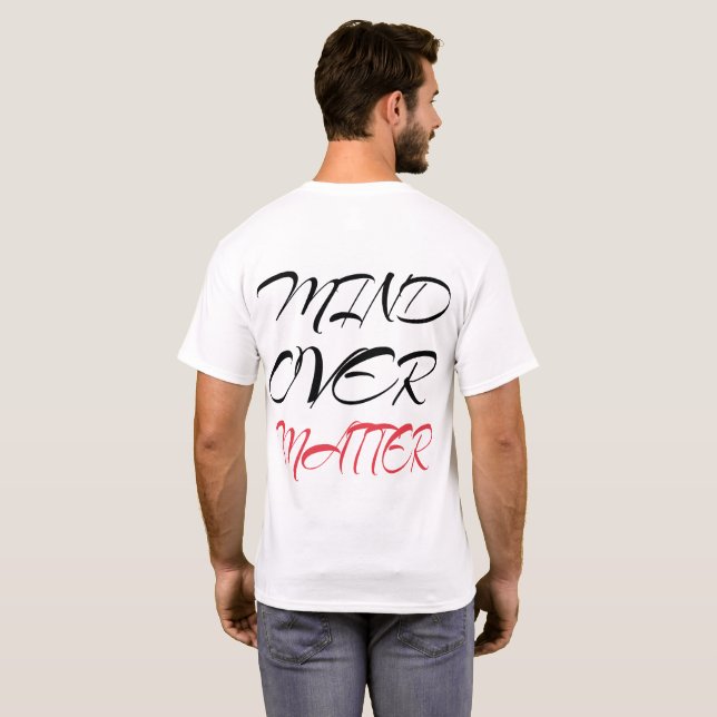 Strong Enough To Challenge - Motivational Calligra T-Shirt (Back Full)