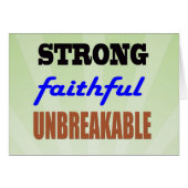 Strong Faithful Unbreakable (Front Horizontal)