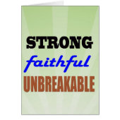 Strong Faithful Unbreakable (Front)