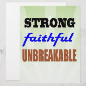 Strong Faithful Unbreakable (Front/Back)