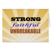 Strong Faithful Unbreakable (Front Horizontal)
