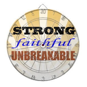 Strong Faithful Unbreakable Dartboard With Darts