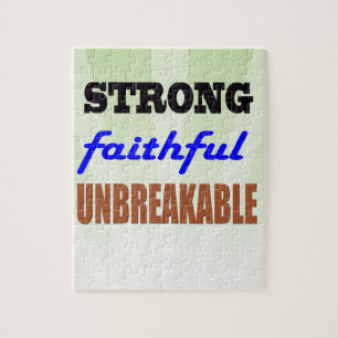 Strong Faithful Unbreakable Jigsaw Puzzle
