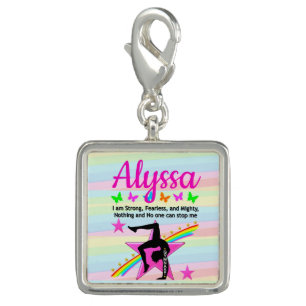 STRONG, FEARLESS, AND MIGHTY GYMNAST CHARM