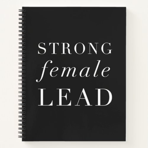 Strong Female Lead Funny Actor Quote Notebook