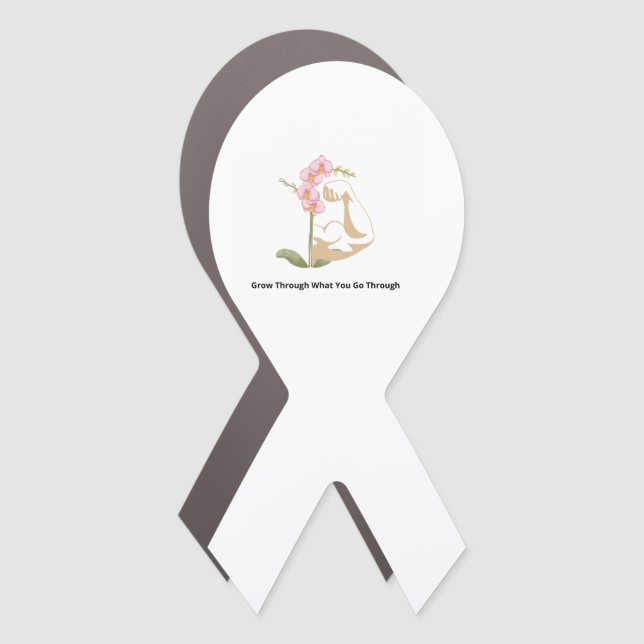 Strong Floral Woman  Car Magnet (Front)