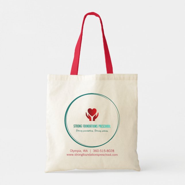 Strong Foundations Basic Tote Bag (Back)