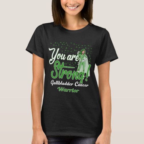 strong gallbladder cancer warrior T_Shirt