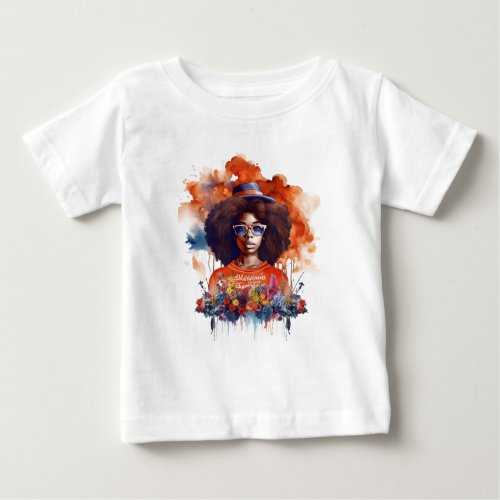 Strong Girl Black History Strong African Baby T_Shirt