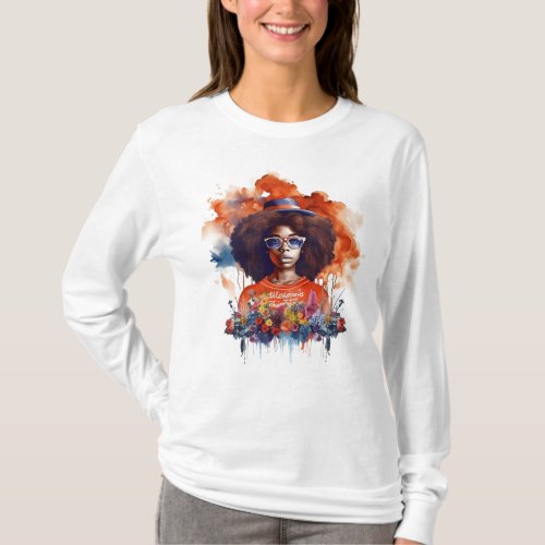 Strong Girl Black History Strong African T_Shirt