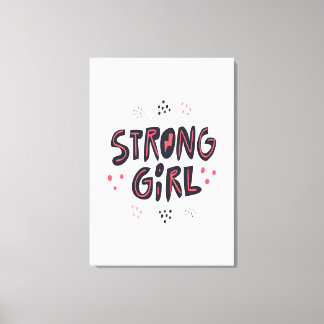 Strong Girl Canvas Print