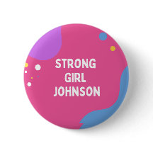 Strong Girl Johnson Button