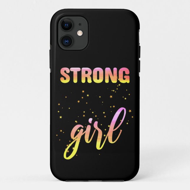 Strong Girl Pastel Star Case-Mate iPhone Case (Back)