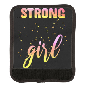 Strong Girl Pastel Star Luggage Handle Wrap