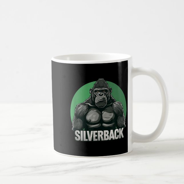 Strong Gorilla Silverback For Monkey Lovers  Coffee Mug (Right)