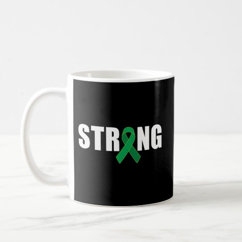 Strong Green Ribbon Tbi Brain Injury Awareness Coffee Mug