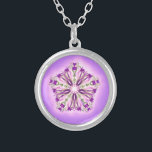 *~* Strong Healer Glowing Magenta Star Mandala Silver Plated Necklace<br><div class="desc">JEWELRY WITH INTENTION (R) - Energetically Enhanced Jewelry. As a professional distance spiritual energy healer since 2001, I have learned, developed and utilized the power of energy healing intention. All my JEWELRY WITH INTENTION (R) carries the healing energy of positive manifestation. This JEWELRY is ready to receive your own personal...</div>