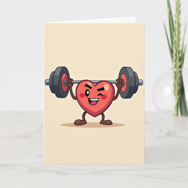Strong Heart Congrats Card (Front)