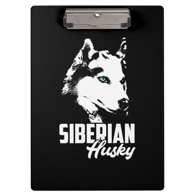 Strong Husky Siberian Clipboard (Front)