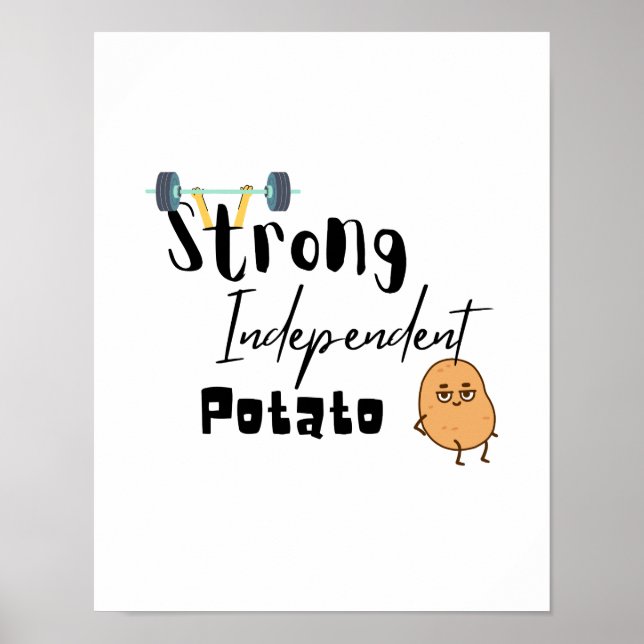 strong independent potato poster (Front)