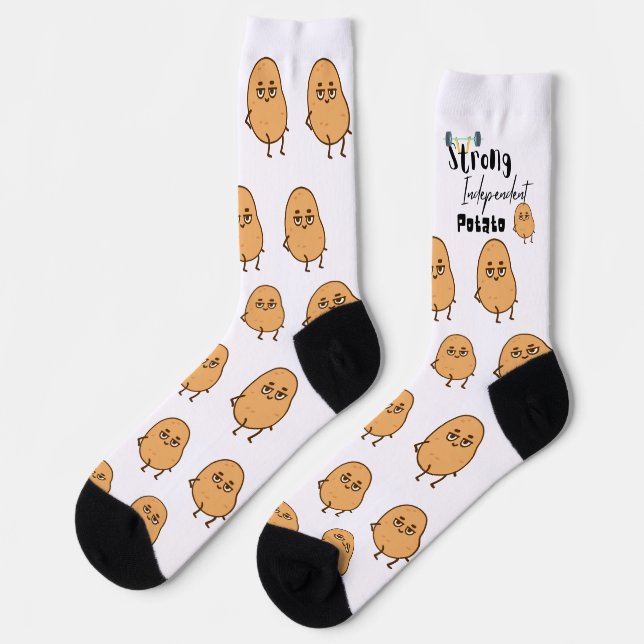 strong independent potato socks (Left)