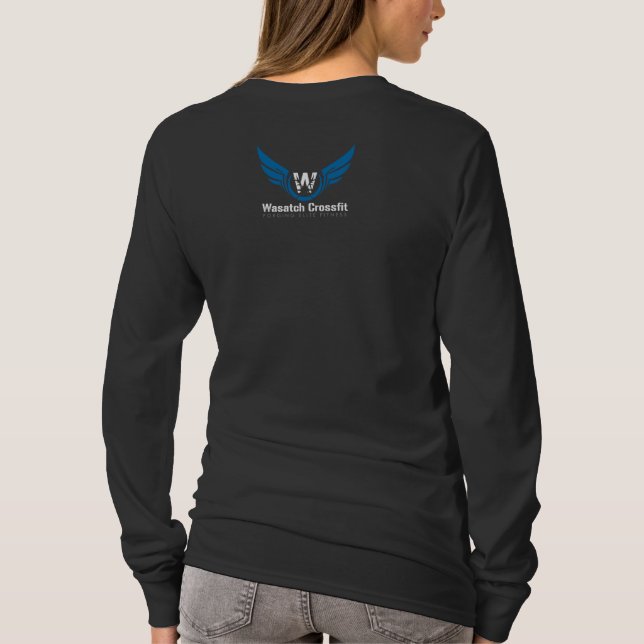 Strong is Beautiful Black Long Sleeve T-Shirt (Back)