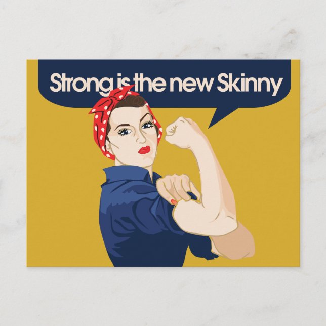 Strong is the new Skinny Postcard (Front)